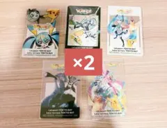 ポケモン 初音ミク ポケミク　ららぽーと 特典 クリアカード イラスト全5種×2