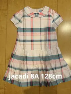 Jacadi チェック柄半袖ワンピース　8A 128cmのサムネイル