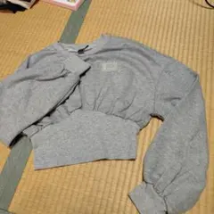 SHEIN MOD クロップド丈 スウェット グレー XS