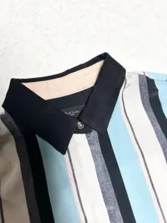 PAULSMITH BLACK ポールスミスブラック　ストライプ　ブルー系　38