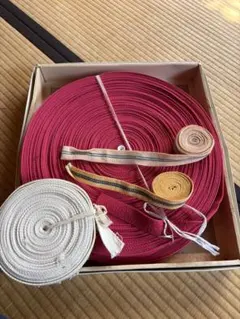 布製のひもセット　綿テープ　25mm幅　大量