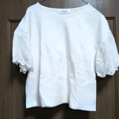 LOWRYS FARM 袖レース 半袖カットソーのサムネイル