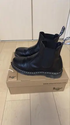 Dr. Martensホワイトステッチ　 サイドゴアブーツ 10 UK