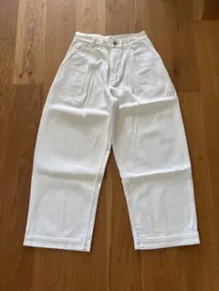 新品未使用 STUDIO NICHOLSON 白パンツ - メルカリ