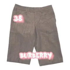 美品！used！Burberry ハーフパンツ38カシミヤ、アンゴラ混