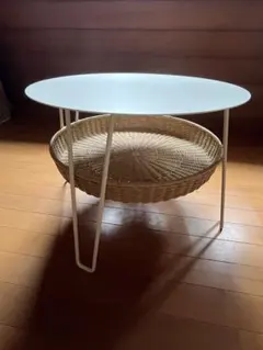 極美品　IDEE WALLABY LOW TABLE ROUND Whiteのサムネイル