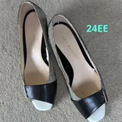 NEO RHYTHM ブラックホワイト パンプス24E