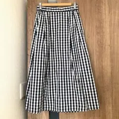 GU ギンガムチェック フレアスカート