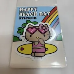 【新品】日焼けキティ HAPPY BEACH DAYステッカー サーフボード