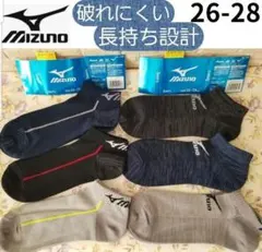 新品【6足】 ミズノ メンズソックス スポーツソックス メンズ 靴下 26-28のサムネイル