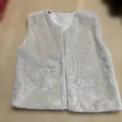 ファー　ベージュ　ベスト