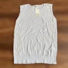 UNIQLO UVカットスピーマコットンノースリーブ Lサイズ ライトブルー