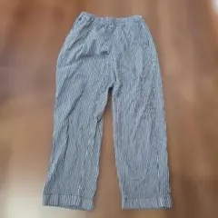 UNIQLO ユニクロ イージーリラックスアンクルパンツ ヒッコリー