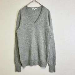 UNIQLO ユニクロ カシミヤVネックセーター グレー S