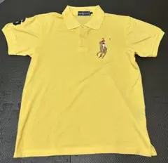 Ralph Lauren カラー ビッグポニー ポロシャツ イエロー L 美品
