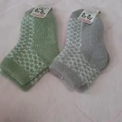 〈新品〉 チェック柄ソックス 2点セット