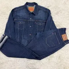 Levi’s リーバイス デニムセットアップ 濃紺 トラッカージャケット 赤耳