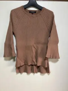 ★ロートレアモン　ブラウン　七分袖ニット★