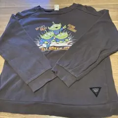 エイリアンプリント ダークグレー トレーナー