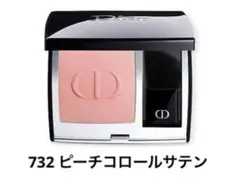 ラスト1 ディオールスキン ルージュブラッシュ 732 ピーチコロールサテン Dior（ディオール）の「ディオールスキン ルージュ ブラッシュ