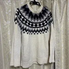 URBAN RESEARCH ノルディック柄ニットセーター