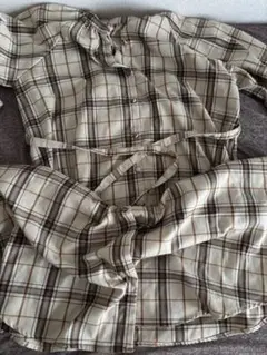 アプレジュール　チェック柄シャツワンピース Mサイズ