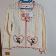 ピンクハウス。いちご付きカーディガン