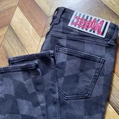 NONA9ON X-girlコラボ デニムパンツ ジーンズ チェッカーチェックM