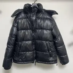 H&M ブラック ダウンジャケット L