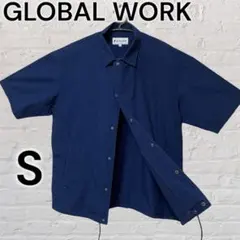 【 GLOBAL WORK】 半袖 シャツ 青