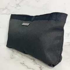 B175【極美品】LANVIN★ポーチ ナイロンキャンバス ブラックのサムネイル