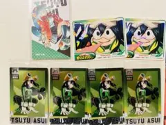 ヒロアカ ウエハース　ヒロアカ展　カード　カレーシール　セット　蛙吹梅雨