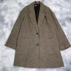 専用。ZARA【M】チェック柄ジャケット　オーバーサイズ　春秋　厚手　レディース