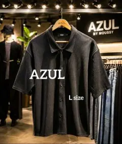AZUL BY MOUSSY men’s 半袖カジュアルシャツ