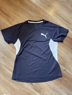 【美品】PUMA プーマ スポーツウェア Tシャツ レディース Sネイビー