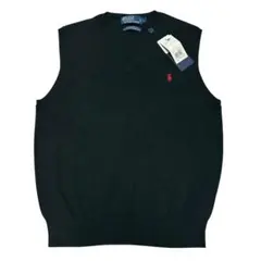 デッドストック　POLO RALPH LAUREN ニットベスト　ブラック