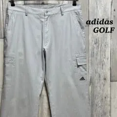 アディダス　adidas GOLF ゴルフパンツ グレー カーゴポケット付き