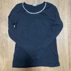 SIMPLE BEAUTY BASIC 長袖カットソー ブラック Lのサムネイル