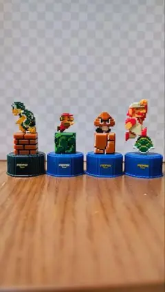 スーパーマリオ ボトルキャップ4個セット　ペプシコーラおまけ