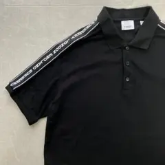 未使用級】BURBERRY/バーバリー 半袖 ポロシャツ 袖ロゴ カノコ 現行 