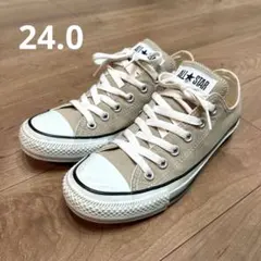 【美品】CONVERSE ALL STAR（オールスター）ベージュ 24cm