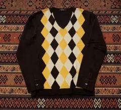 アーガイル ニット