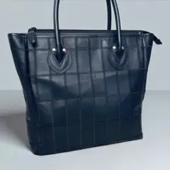 TRION トライオン【美品】レザー パッチワーク風 トートバッグ A4収納