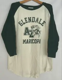 ✨ ヴィンテージ風カレッジロゴTシャツ ✨ 【BAYFLOW】ラグランスリーブ