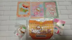 コロコロクリリン　ぺたんこマスコット　ウエハースカード　プールバッグ風ミニポーチ