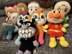 【アンパンマン ぬいぐるみ まとめ売り】バイキンマン ドキンちゃん 他 セット