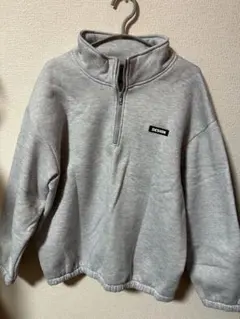 SHEIN ハーフジップ グレー スウェット L