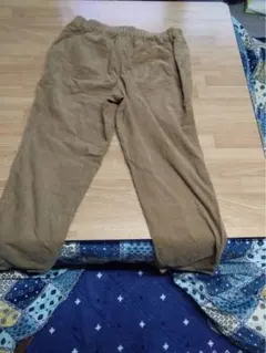 ブラウン チノパン ゴムウエスト