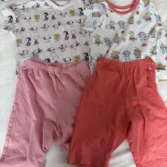 ユニクロ　ベビーパジャマ　スヌーピー　ファンターネ　90 半袖パジャマ