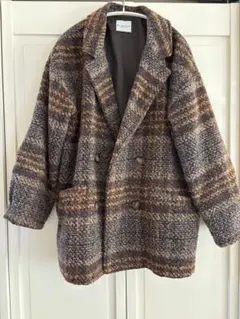 CLASSICAL ELF チェック柄ダブルジャケットコート